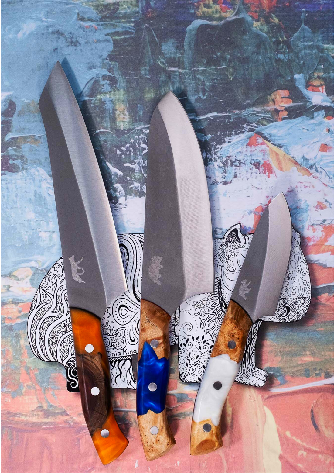 The Chopper Set | The "Big Red" Chopper Set - Big Red Knives