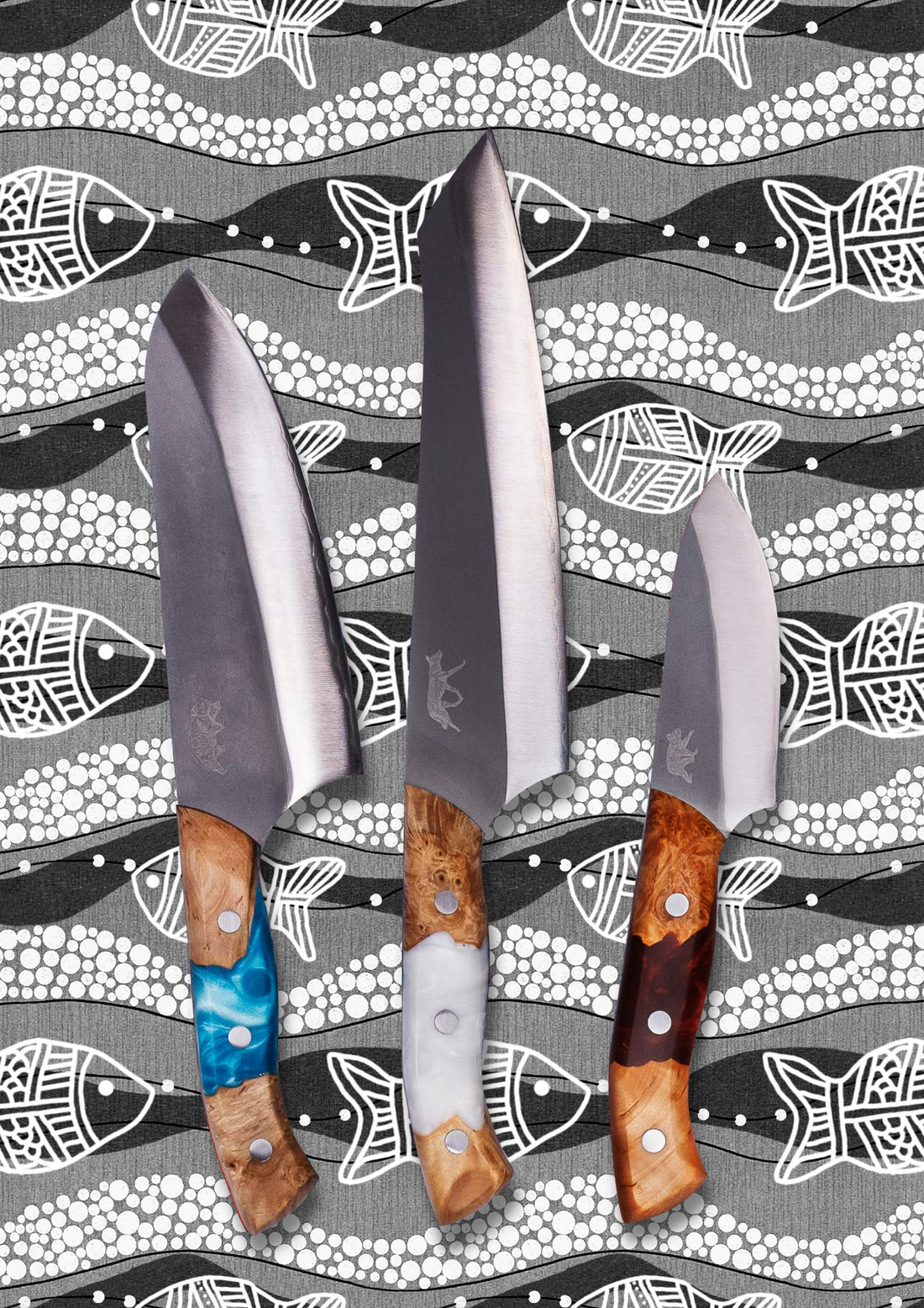 The Chopper Set | The "Big Red" Chopper Set - Big Red Knives