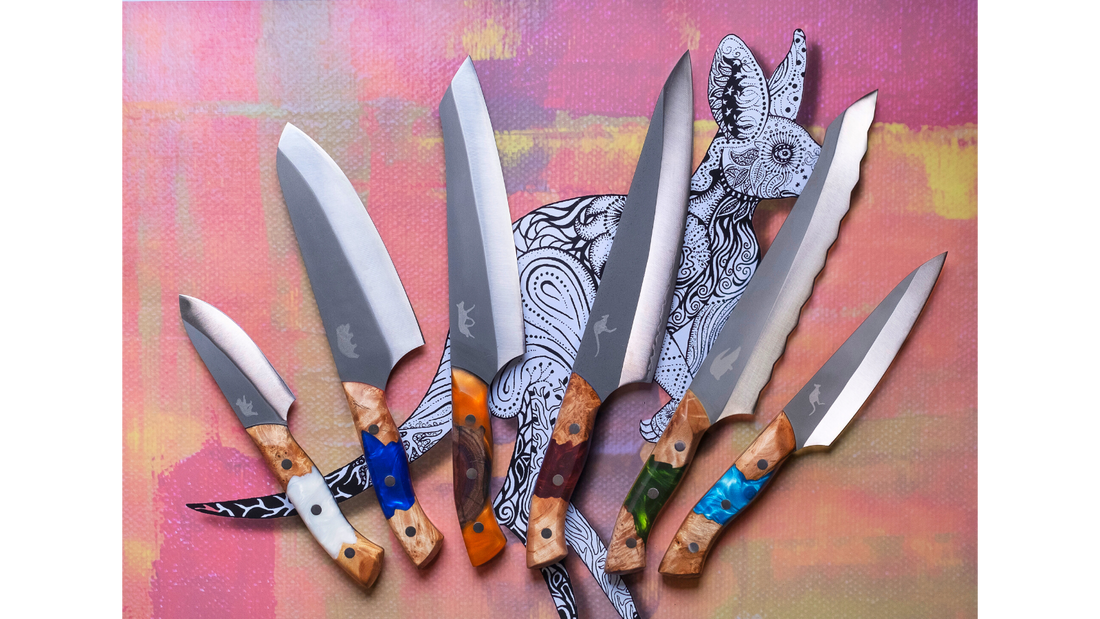 Complete 6 Knife Collecton | "Big Red" Kit - Big Red Knives