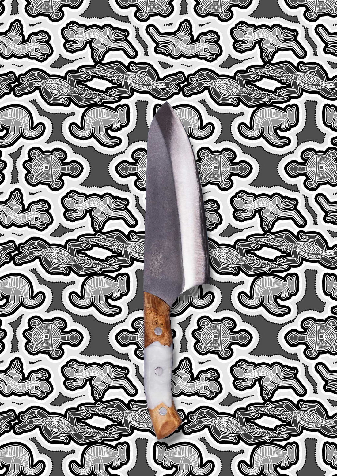 Australian Chefs Chopper | The "Wombat" Chopper | Custom - Big Red Knives