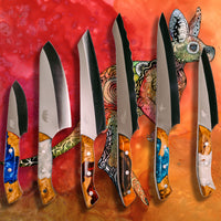 Complete 6 Knife Collecton | "Big Red" Kit - Big Red Knives
