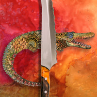 Australian Serrated Knife | "The Croc" Knife | Custom - Big Red Knives