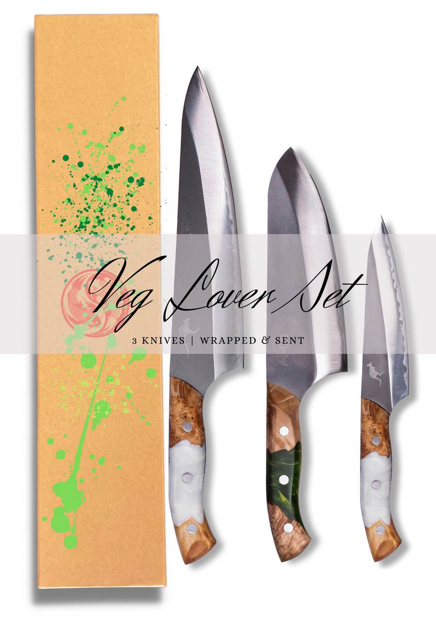 Veg Lover Gift/Set - Big Red Knives