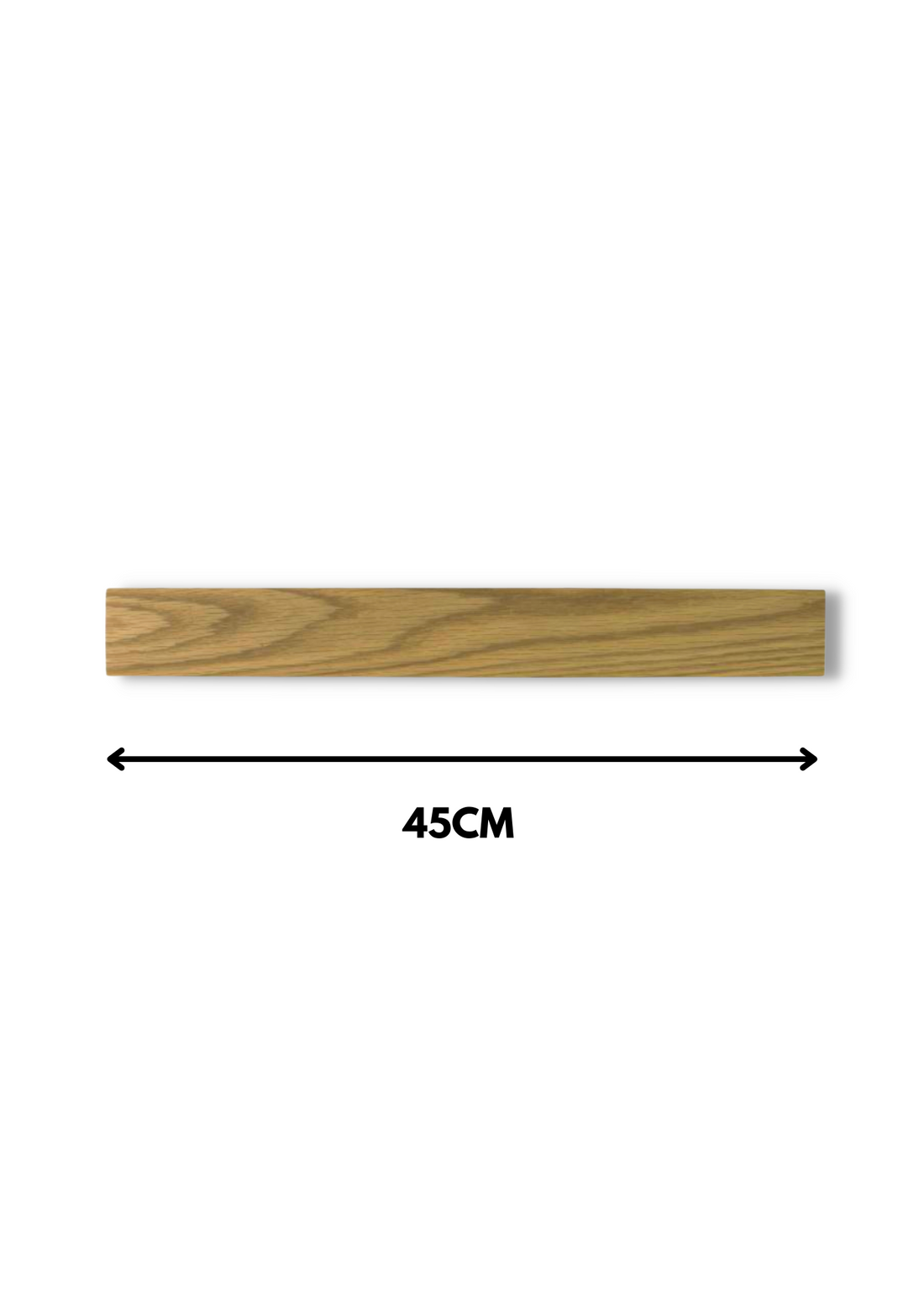 Magnetic Knife Rack - 45cm Oak Wood