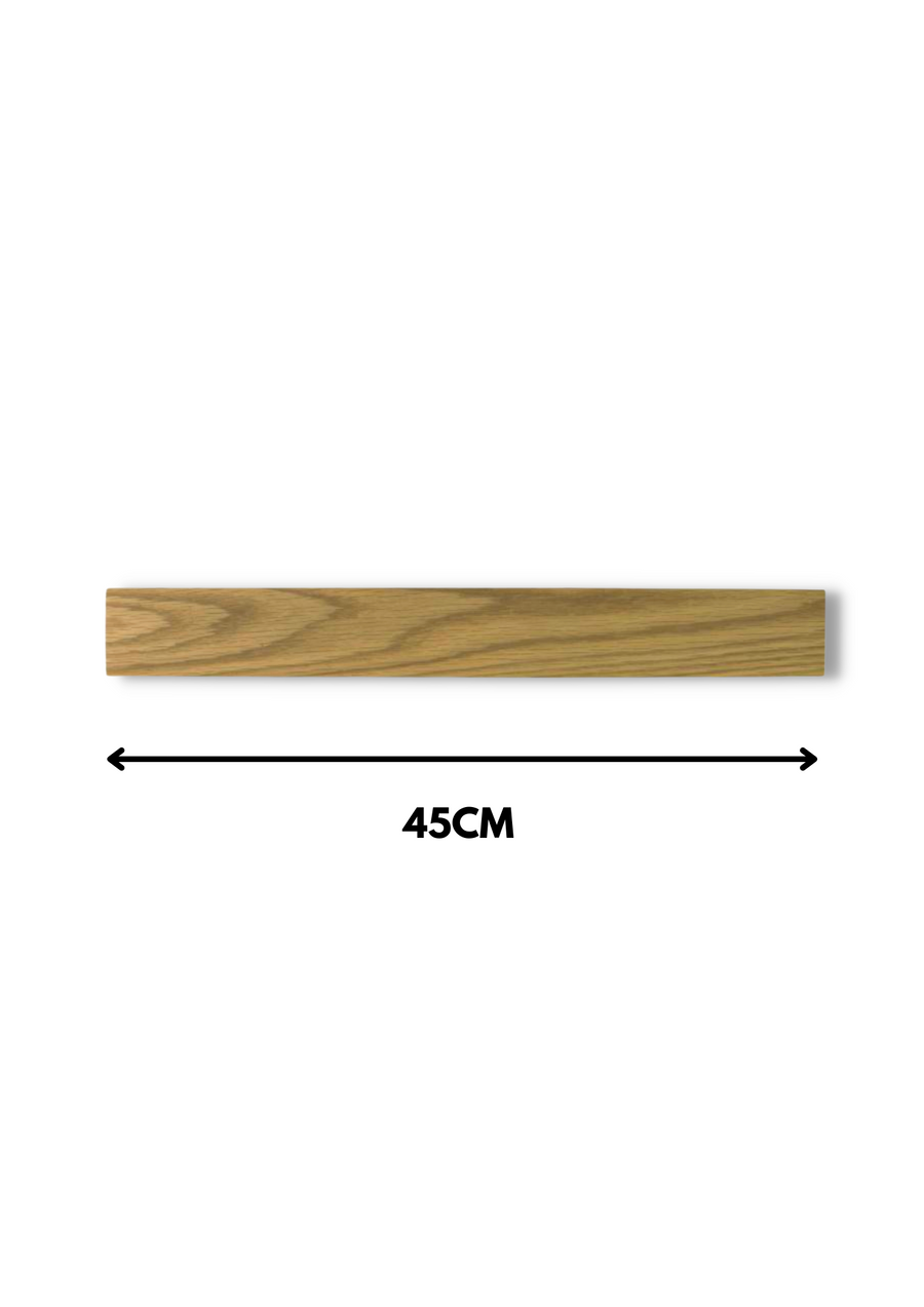 Magnetic Knife Rack - 45cm Oak Wood