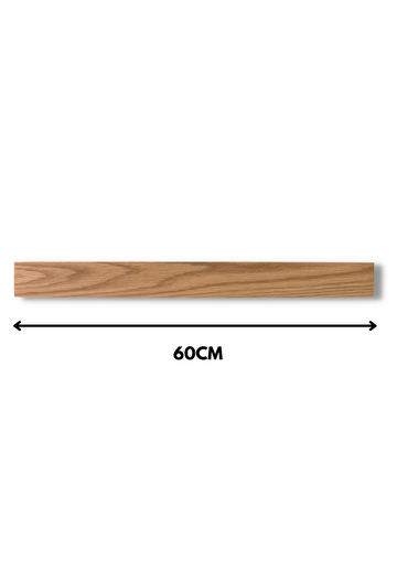 Magnetic Knife Rack - 60cm Oak Wood