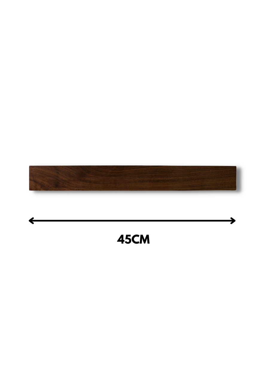 Magnetic Knife Rack - 45cm Walnut Wood
